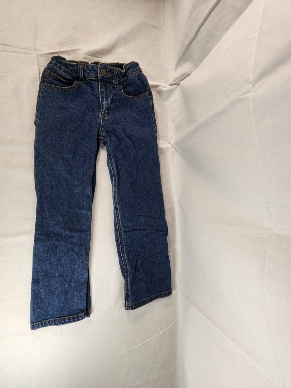 Carhartt Kids Jeans Size 6 Adjustable Waist Dark Wash Denim Unisex Stretch Waist - Picture 2 of 9